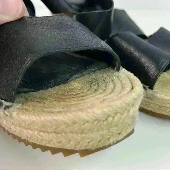 Eileen Fisher Willow Tumbled Leather Wedge Espadrille - Picture 14 of 16